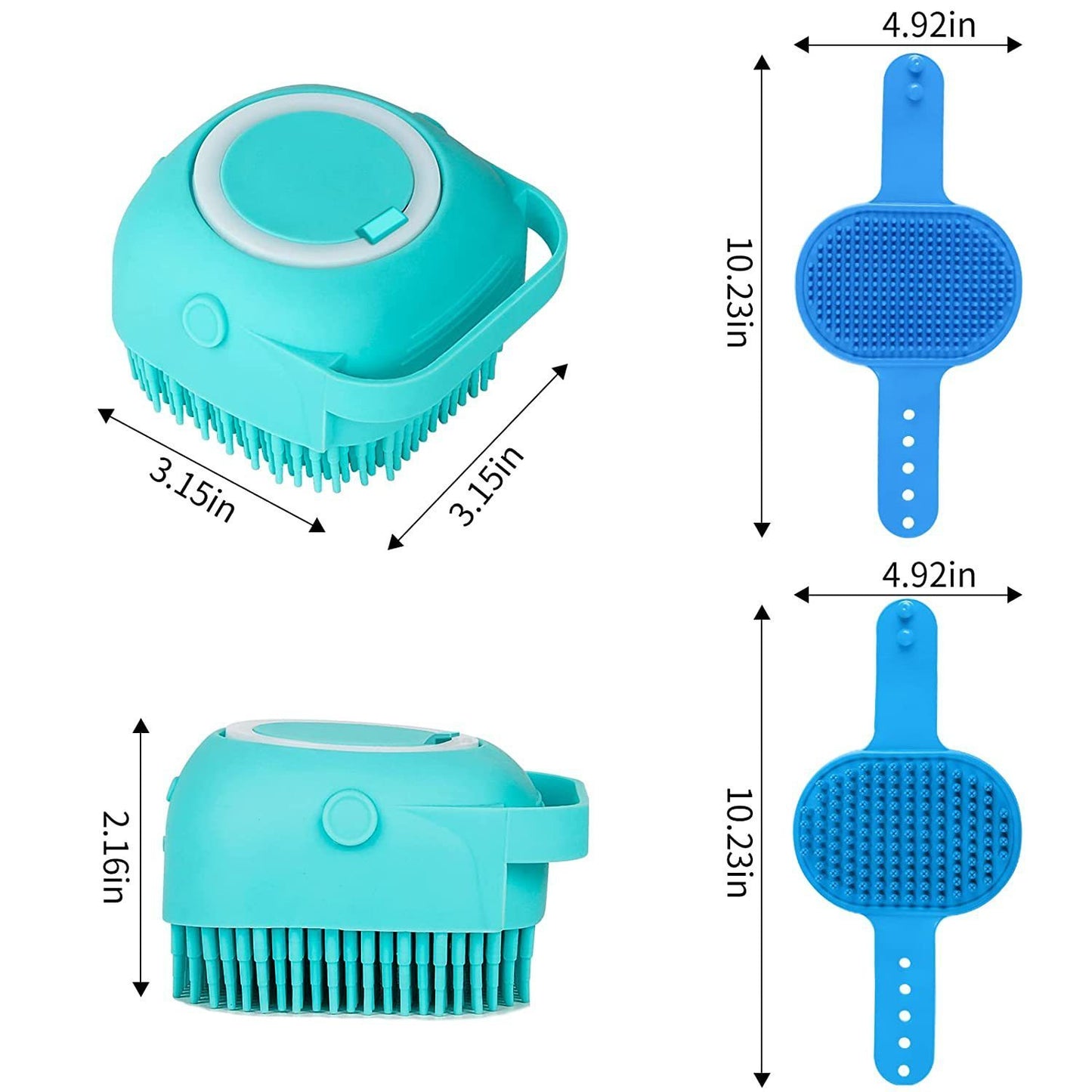 The Ultimate Dog Bathing Brush Set with Adjustable Strap