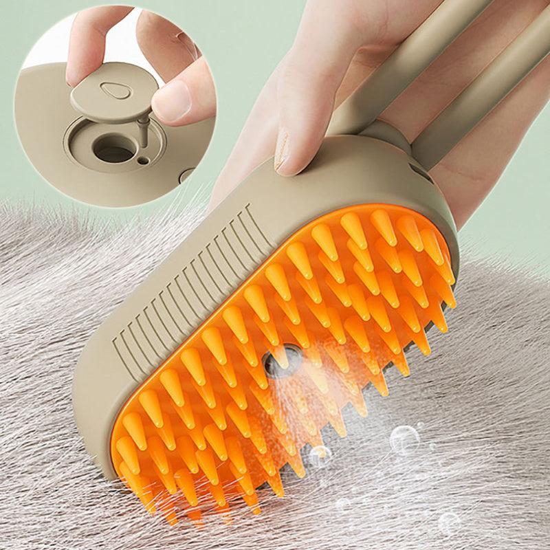 The Steamy Pet Grooming Brush
