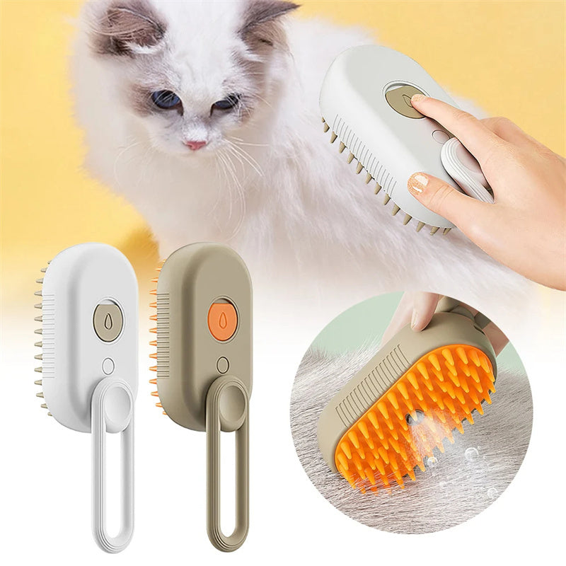 The Steamy Pet Grooming Brush