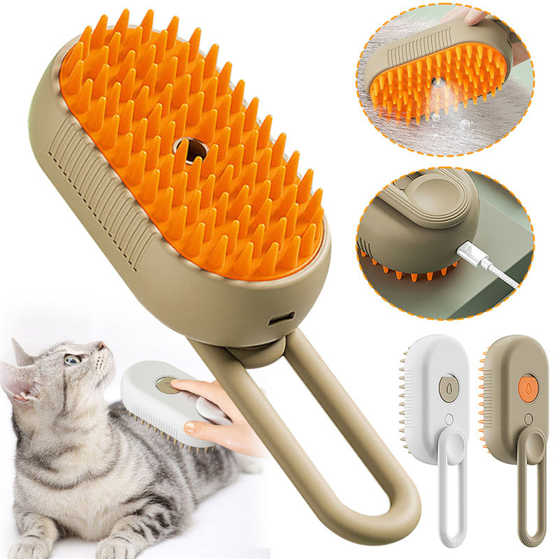 The Steamy Pet Grooming Brush