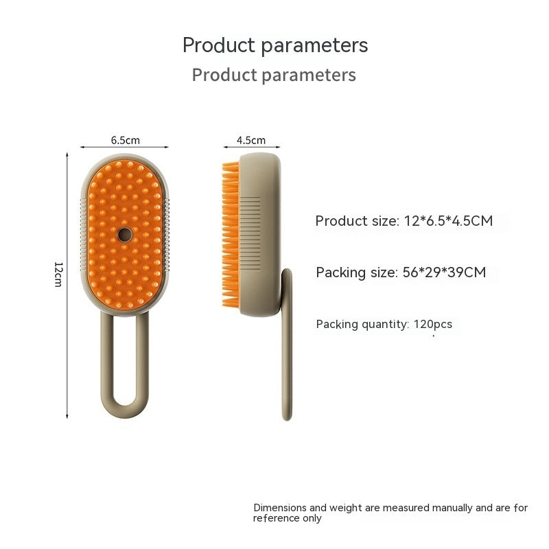 The Steamy Pet Grooming Brush