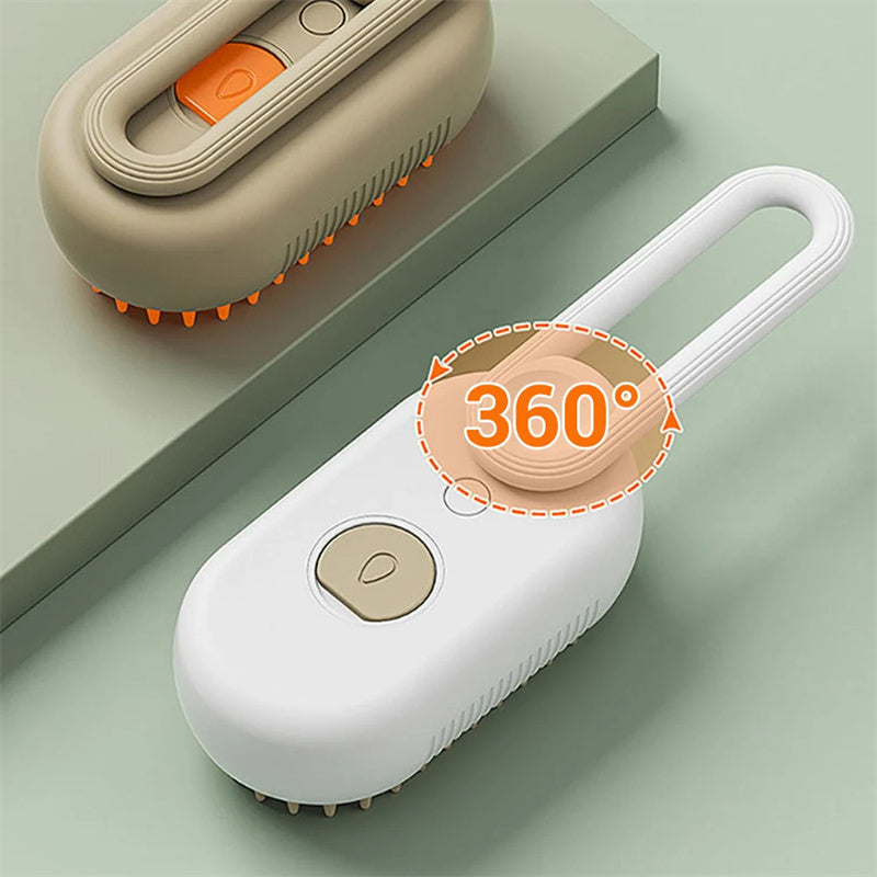 The Steamy Pet Grooming Brush