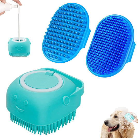 The Ultimate Dog Bathing Brush Set with Adjustable Strap